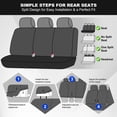 thumbnail image 3 of Car Seat Covers Fit for Toyota Yaris 2013-2025,Breathable Waterproof Seat Protector,Anti-Slip Protection Fast Install Easy Clean Scratch Resistant Gray,Full Set(2 Row 5 Seats), 3 of 12