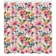 thumbnail image 3 of Ambesonne Flowers Shower Curtain, Shabby Plant Rose Floral, 69"Wx75"L, Multicolor, 3 of 3