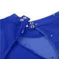 thumbnail image 5 of LiiYii Lyrical Womens Adult Figure Ice Skating Dress Long Sleeve Gymnastic Ballet Leotard Dance Wear Royal Blue XL, 5 of 7