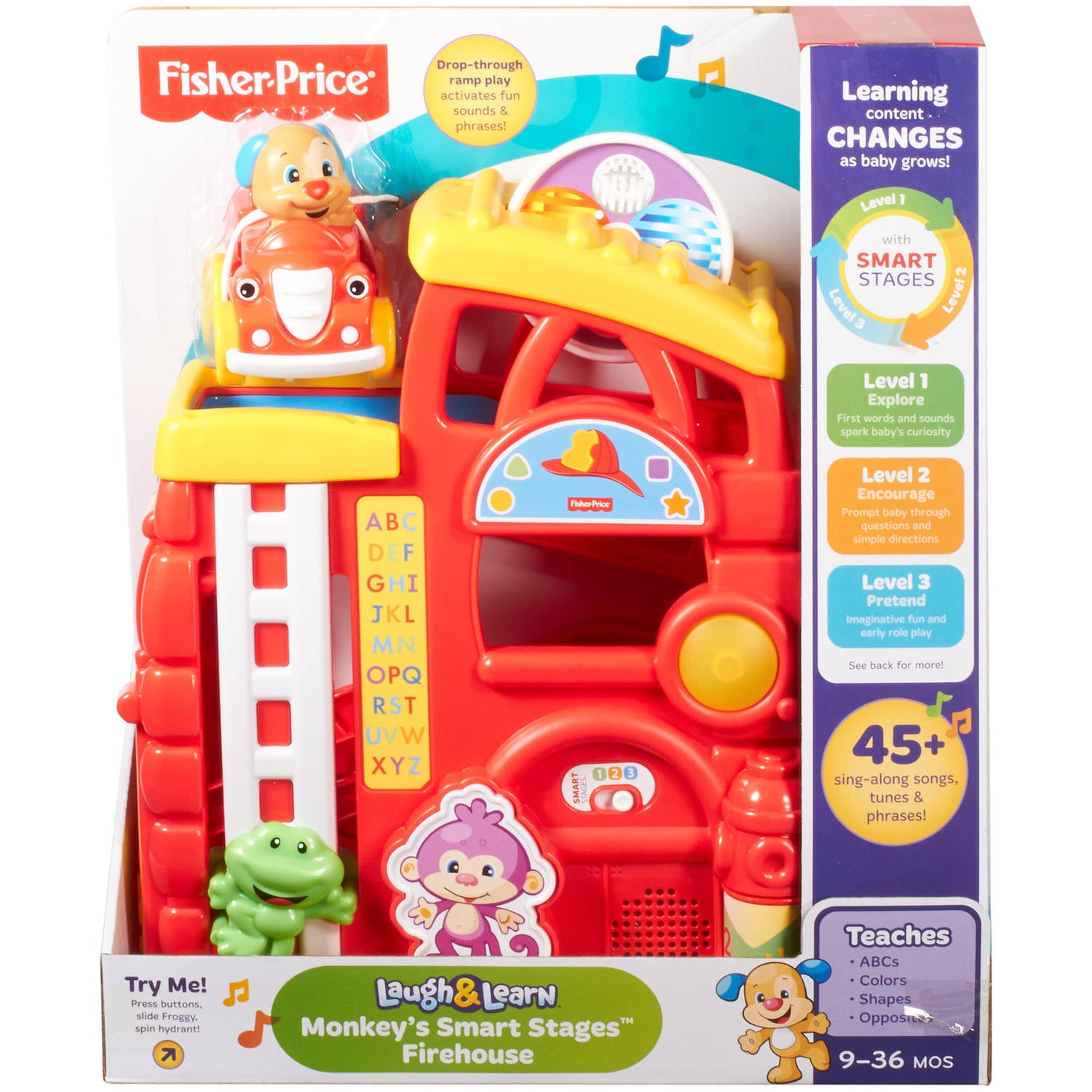 Fisher-Price Racin' Ramps Firehouse Music Sounds Press Puppy New Lights 