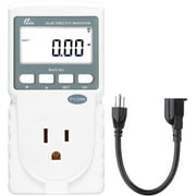 Poniie PN2000 Plug-in Kilowatt Electricity Usage Monitor Electrical Power Consumption Watt Meter Tester w/Extension