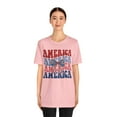 thumbnail image 6 of Women's Groovy Retro America Coquette Bow 4th of July Shirt, 6 of 12