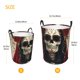 thumbnail image 3 of Fotbe Gothic Skull With Roses Cesto de Ropa con Asas, Cesto Impermeable de Gran Capacidad, Bolsa de Lavado para Dormitorio, Cesto de Ropa con Ruedas y Asas-Medium, 3 of 6