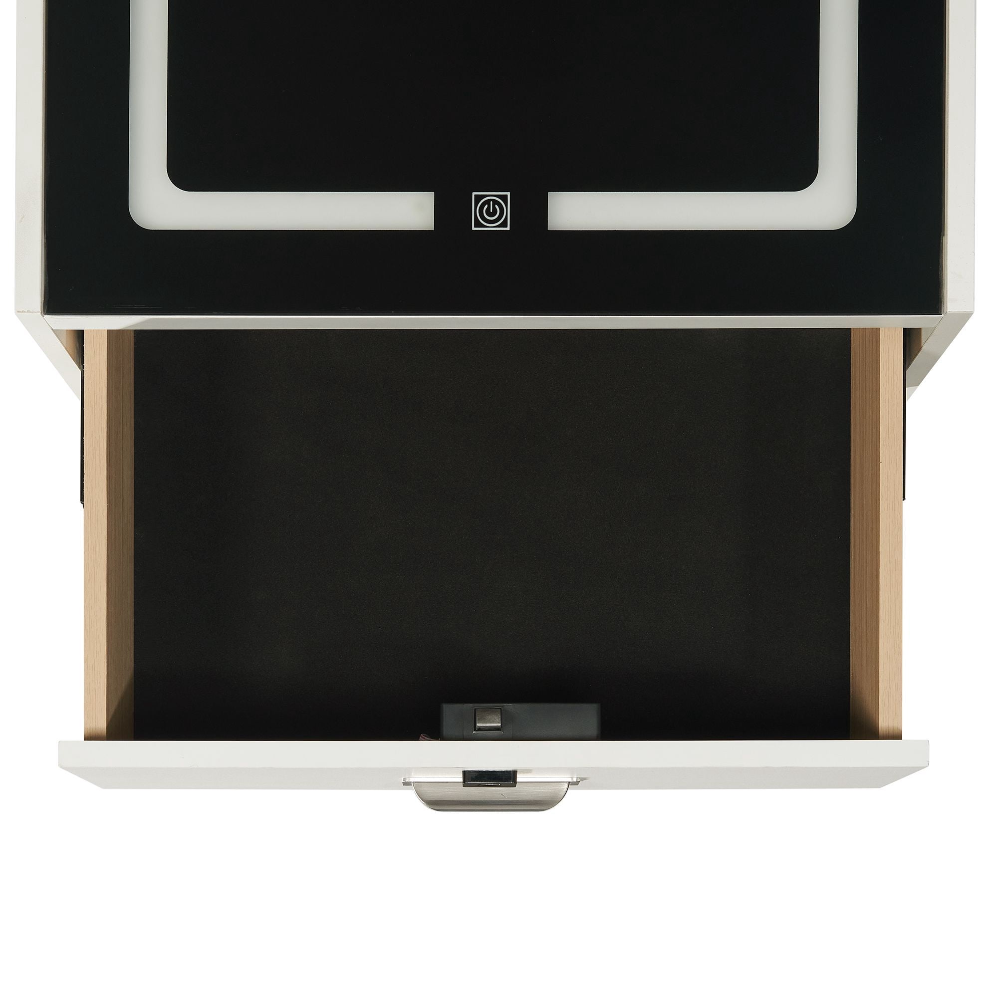 Picket House Furnishings Azura Nightstand with Electronic Features in White