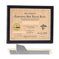 thumbnail image 3 of Business License Frame 8.5 by 11 inch Self Standing with Hanger for Professionals, Certificate, Tax License and more, 3 of 6