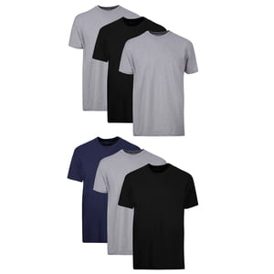 Hanes Men's Crew Neck T-Shirt, 6-Pack