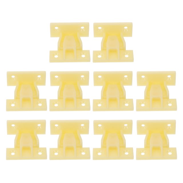OULII 10Pcs Abs Plastic Round Column Furniture Buckles for Cabinet Front Fastening Home Improvement