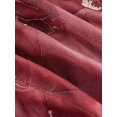 thumbnail image 4 of Burgundy Marble Print Asymmetrical Hem Ruched Waist Side Tie Flowy Skirt For Women, 4 of 4