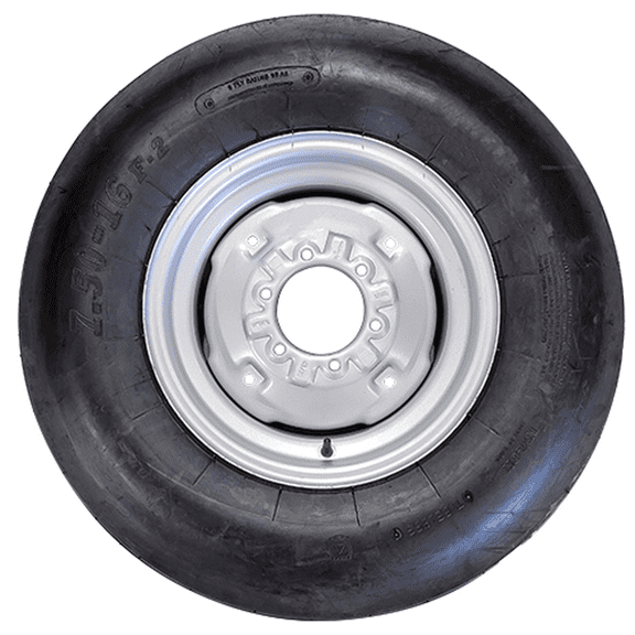 TIRE750X16ASSY 7.50-16 TIRE W/Rim for Many Specific Tractor Models