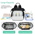 thumbnail image 2 of Bolsa de pañales LORADI convertible con 14 bolsillos resistente al agua, 2 of 9
