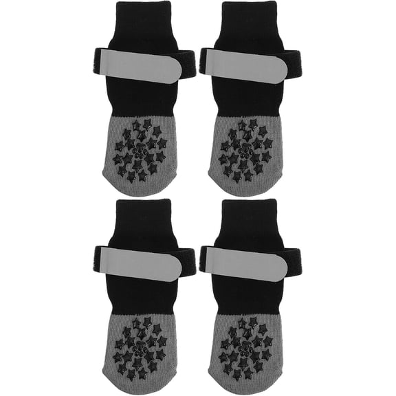 Dog Sock to Prevent Licking Paws, Dog Shoes Boots with Grippers, Adjustable Grip Socks Scratching & Hot Pavement Puppy Boots Paw Protector