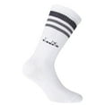 thumbnail image 2 of Diadora Unisex Tennis Socks - 3 Pack, Logo, Stripes White 43-46, 2 of 3
