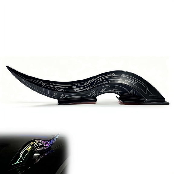 1Pack LED Dragon Horn Car Roof Decoration, 32 Modes RGB Glow, Touch Control, No-Drill Quick-Release, Waterproof ABS, Universal Fit for SUV Sedan Truck, Father's Day Gift