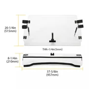 Kojem Clear Front Flip Windshield 2-in-1 Fold Down Windscreen Scratch Resistant for Polaris RZR 800/ S 800/ 4 800/ XP 900/ 4 900 2008-2014
