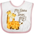 thumbnail image 3 of Inktastic My Nana Loves Me Boys or Girls Baby Bib, 3 of 4