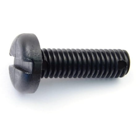 

6mm-1.0 x 20mm Black Nylon Plastic Slotted Pan Head Screws (10 pcs.)