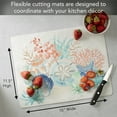 thumbnail image 3 of Cut N' Funnel "Sea Plants & Shells" Designer Flexible Plastic Cutting Board Mat 15" x 11.5", 3 of 7