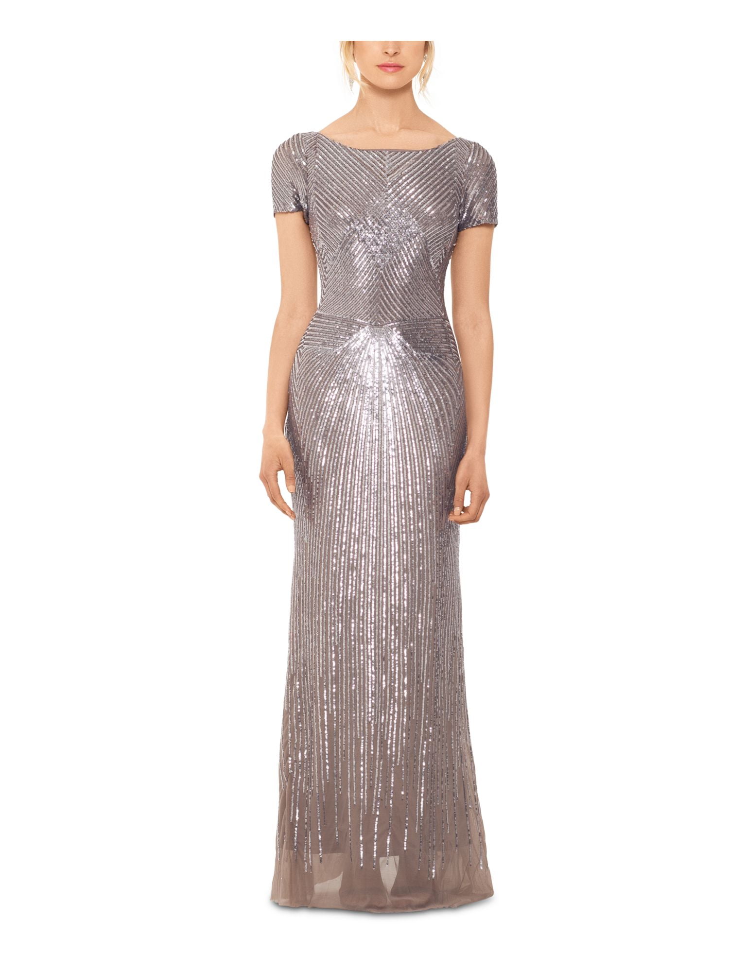 womens silver formal dresses