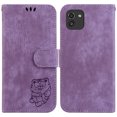 thumbnail image 2 of Compatible with Samsung Galaxy A03 Embossed Cute Tiger Flip Folio Wallet Case Card Pocket Holder Cover, 2 of 5
