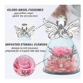 thumbnail image 3 of Preserved Flowers Mothers Day Birthday Gifts For Mum Grandma,angel Figurines With Real Blue Rose Thank You Gift,wedding Anniversary Gift, 3 of 4