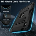 thumbnail image 3 of Decase Shock-Resistant Rugged Case for iPad Air 11 inch Case M3/ M2 (2025/2024) with Kickstand & Shoulder Strap,Tri-Layer PC+TPU Back Cover,Heavy Duty Protective Case for iPad Air 6th Generation,A, 3 of 9