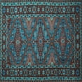 thumbnail image 1 of Ahgly Company Indoor Square Persian Light Blue Traditional Area Rugs, 4' Square, 1 of 4