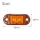 thumbnail image 2 of 10 luces de posición laterales LED de 2 LED, 12/24 V, luces de gálibo LED, lámpara lateral de remolque, luz amarilla de advertencia para camión, autocaravana, caravana, 2 of 5