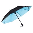thumbnail image 1 of plegable compacto de lluvia fuerte portátil con ventilador de Azul Yuyangstore sombrilla grande, 1 of 4