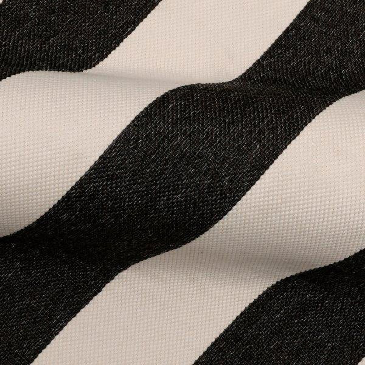Better Homes & Gardens 2' x 3' Black & White Buffalo Plaid & Stripe Reversible Indoor/Outdoor Scatter Rug