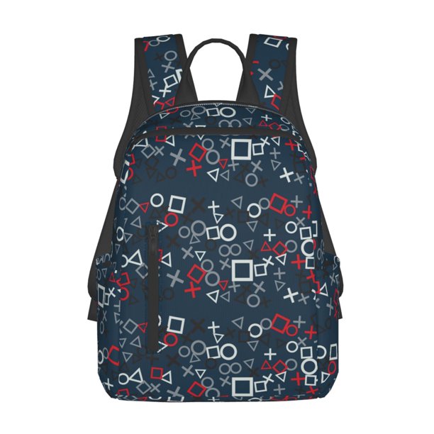Easygdp Navy Blue Geometric para Easygdp Yak - Mochila Casual Ligera y Resistente para Viaje y Senderismo para Hombres y Mujeres