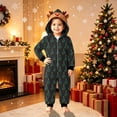 thumbnail image 2 of KICILVS Matching Pajamas for Family Christmas Cute Reindeer Onesie Pajamas Holiday Deer Hooded Zip Up Jumpsuit Sleepwear for Festive Cheer, 2 of 8