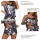 thumbnail image 4 of Conjunto De Ropa De Dormir De Pantalones Cortos Conjunto De Pijama Con Honda Para Mujer Elegante, Cómodo Y Transpirable Para Cualquier Tipo De Cuerpo Azul Basho L, 4 of 5