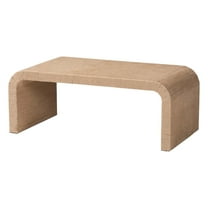 bali & pari Eviana Japandi Coffee Table, Natural Brown