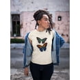thumbnail image 2 of Butterflies On Paper. T-Shirt Women -Fab Funky Designs, Female 3X-Large, 2 of 4