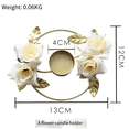 thumbnail image 4 of Candelabro de boda Candelabro floral Candelabro de flores para mesas Centros de mesa de boda Candelabro de guirnalda de rosas D, 4 of 8