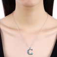 thumbnail image 3 of Retro Style Turquoise Alphabet Necklace Featuring 26 Unique Letter Charms for Fashion Accessory, 3 of 4