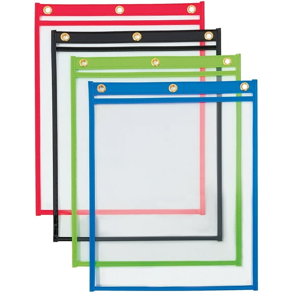 Partners Brand Heavy Weight Job Ticket Holders 9" x 12" Assorted Colors 20/Case (JTH151)