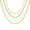 4 Layered Necklace Gold, variant on Layered Necklaces for Women Non Tarnish- Chunky 14k Gold Plated Herringbone/Snake/Rope/Box/Cuban Link Chain Waterproof Layering Stack Choker Necklace Trendy Dainty Tarnish Free Jewelry Set