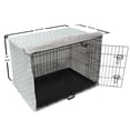 thumbnail image 6 of Abstract Dog Crate Cover, Simplistic Modern Digital Art Repetitive Hexagon Pattern Illustration, Easy to Use Pet Kennel Cover Small Dogs Puppies Kittens, 7 Sizes, Pale Seafoam and White, by Ambesonne, 6 of 6