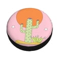 thumbnail image 3 of 15'' Pink Desert Cactus Tire Cover, Universal Spare Wheel Covers, Dust-Proof, Water-Proof, Sun-Proof and Corrosion-Proof, 3 of 9