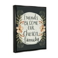 thumbnail image 3 of Stupell Industries Chosen Family Friendship Phrase Graphic Art Jet Black Floating Framed Canvas Print Wall Art, Design by Katie Doucette, 3 of 6
