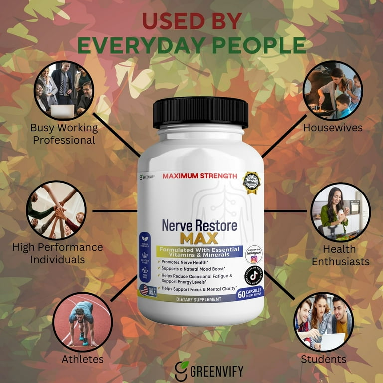 GreenVify Nerve Restore Max – Daily Nutritional Nerve Support