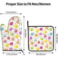 thumbnail image 2 of Happy Easter Day Oven Mitts and Pot Holders Sets Hot Pads Heat Resistant Gloves Oven Mitten for Baking Kitchen Bakeware Cooking BBQ, 2 of 6