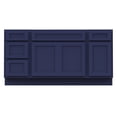 thumbnail image 5 of 60 in. W x 21 in. D x 32.5 in. H Bath Vanity Cabinet without Top in Blue, 5 of 5