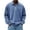 Blue, variant on Blekii Men's Washed Imitation Denim Long Sleeve Golf Shirts for Men Dry Fit - Solid Color Pullover, Button Placket Design - Perfect for Casual Friday, Weekend Golf, Business Casual,