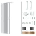 thumbnail image 5 of Anvazise 60x80in Accordion Door,Pvc Folding Door,Bifold Accordion Closet Door,Includes Latch, Handle, Mounting Hardware,White, 5 of 7