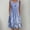 Blue, variant on Patlollav Womens Summer Casual Round Neck Sleeveless Folding with Pocket Print Dresses
