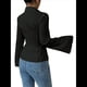 thumbnail image 3 of Camisas de Mujer con Botones, Blusas Informales de Larga A Rayas con Cuello, Blusas de Trabajo, Conjuntos Modernos Negro M, 3 of 7