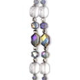 thumbnail image 3 of Cousin DIY Silver AB Glass and Acrylic Faceted Mirror Bead Strand - 34 Pieces - Model AJM63518518, 3 of 9