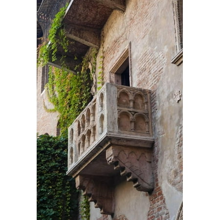 Juliet's House and Juliet's Balcony, Verona, UNESCO World Heritage Site, Veneto, Italy, Europe Print Wall Art By Nico (Best World Heritage Sites)